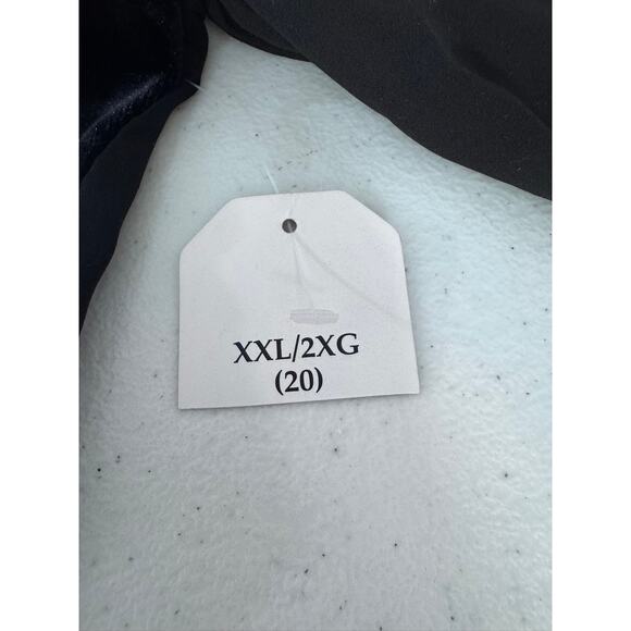 NWT!! "FADED GLORY" Black Velvet Sheer Shirt SZ XXL Goth Adams Family Dark Fairy - Picture 8 of 9